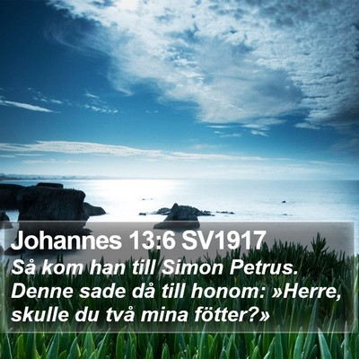Johannes 13:6 SV1917 Bible Verse Image