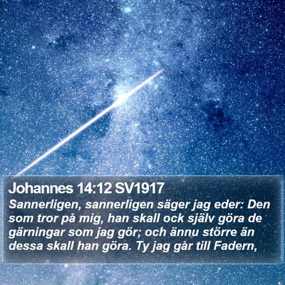 Johannes 14:12 SV1917 Bible Verse Image