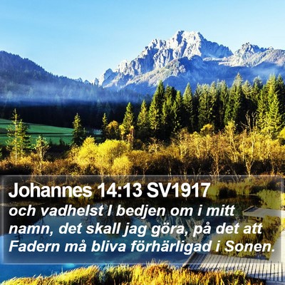 Johannes 14:13 SV1917 Bible Verse Image