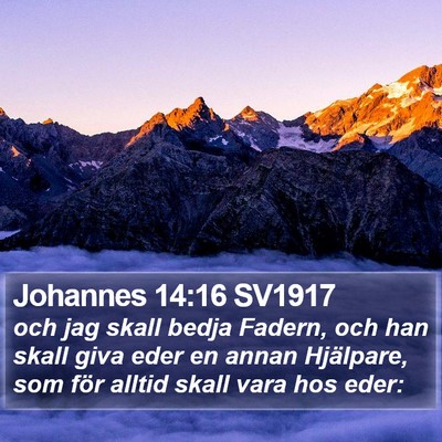 Johannes 14:16 SV1917 Bible Verse Image