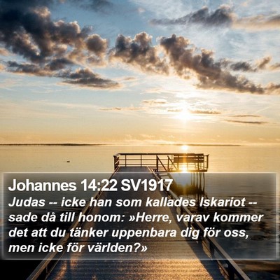Johannes 14:22 SV1917 Bible Verse Image