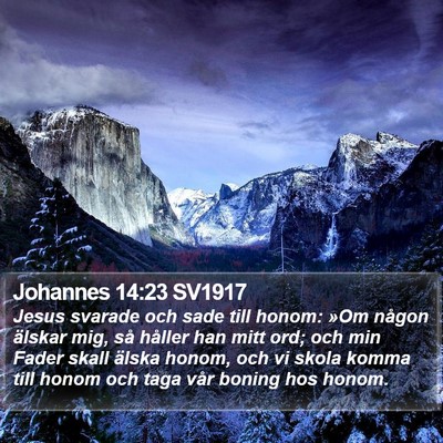 Johannes 14:23 SV1917 Bible Verse Image