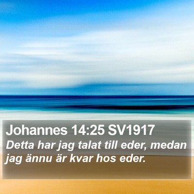 Johannes 14:25 SV1917 Bible Verse Image