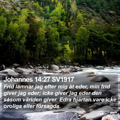 Johannes 14:27 SV1917 Bible Verse Image