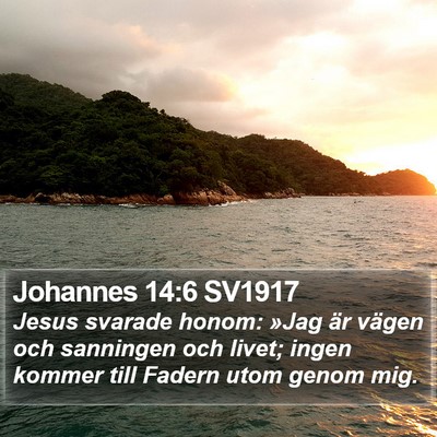 Johannes 14:6 SV1917 Bible Verse Image