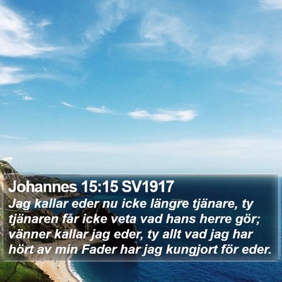 Johannes 15:15 SV1917 Bible Verse Image