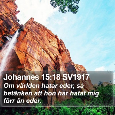 Johannes 15:18 SV1917 Bible Verse Image