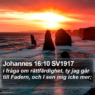 Johannes 16:10 SV1917 Bible Verse Image