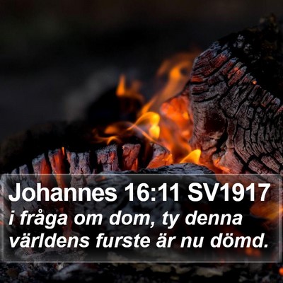 Johannes 16:11 SV1917 Bible Verse Image