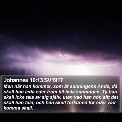 Johannes 16:13 SV1917 Bible Verse Image