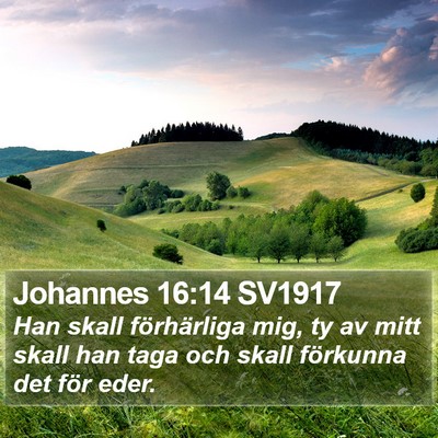 Johannes 16:14 SV1917 Bible Verse Image