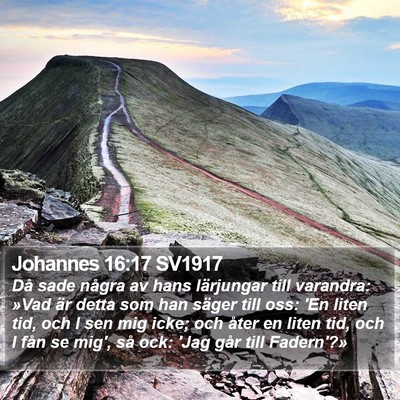 Johannes 16:17 SV1917 Bible Verse Image