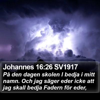 Johannes 16:26 SV1917 Bible Verse Image