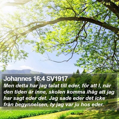 Johannes 16:4 SV1917 Bible Verse Image
