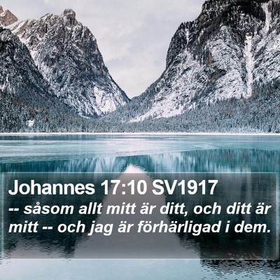 Johannes 17:10 SV1917 Bible Verse Image
