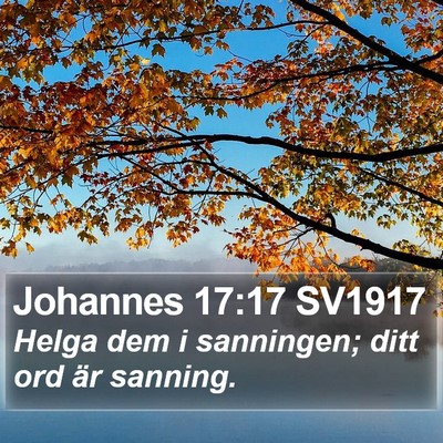 Johannes 17:17 SV1917 Bible Verse Image
