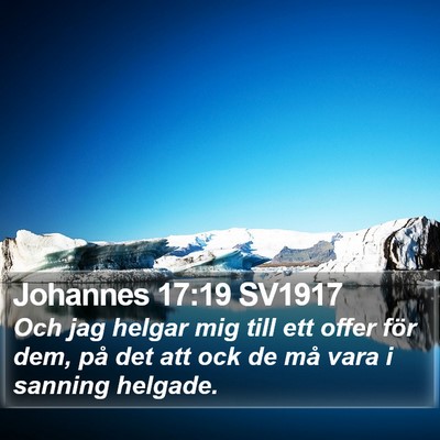 Johannes 17:19 SV1917 Bible Verse Image