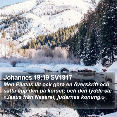 Johannes 19:19 SV1917 Bible Verse Image