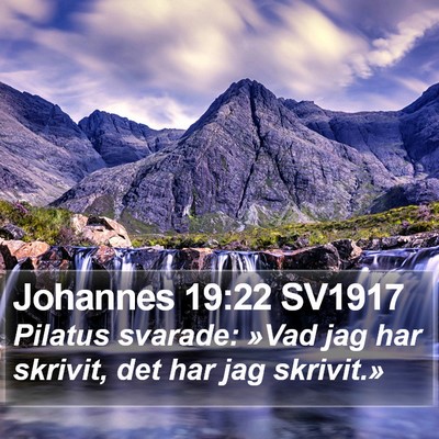 Johannes 19:22 SV1917 Bible Verse Image