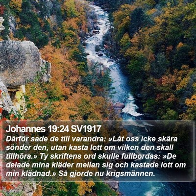 Johannes 19:24 SV1917 Bible Verse Image