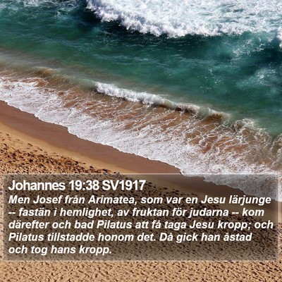 Johannes 19:38 SV1917 Bible Verse Image