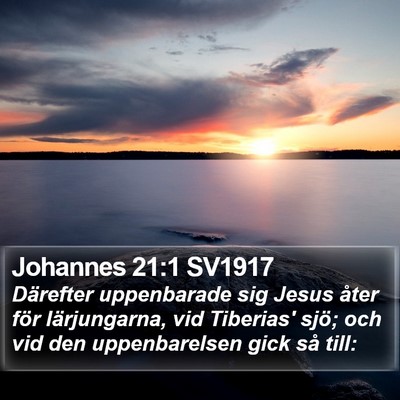 Johannes 21:1 SV1917 Bible Verse Image