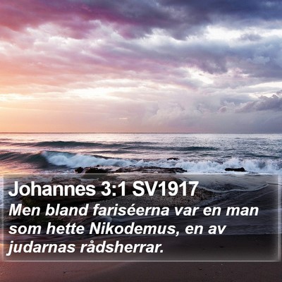 Johannes 3:1 SV1917 Bible Verse Image
