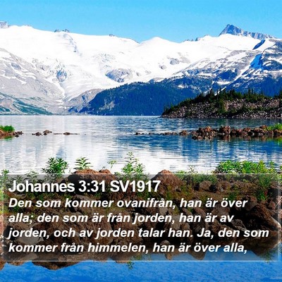 Johannes 3:31 SV1917 Bible Verse Image