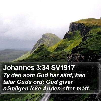 Johannes 3:34 SV1917 Bible Verse Image
