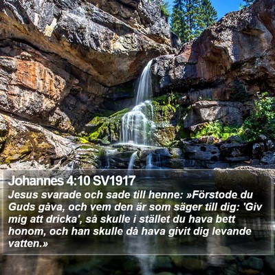Johannes 4:10 SV1917 Bible Verse Image