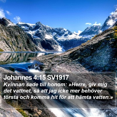 Johannes 4:15 SV1917 Bible Verse Image