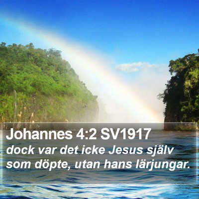 Johannes 4:2 SV1917 Bible Verse Image