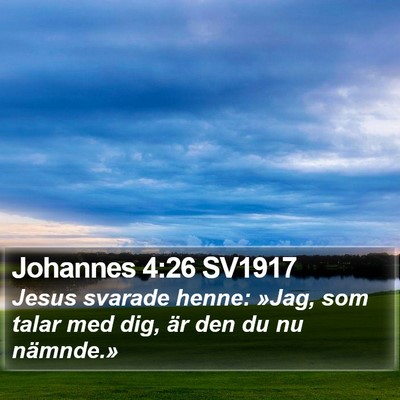 Johannes 4:26 SV1917 Bible Verse Image