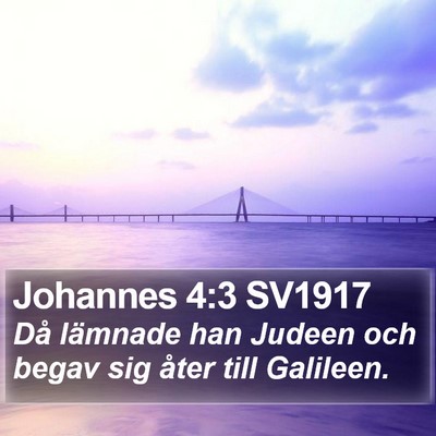 Johannes 4:3 SV1917 Bible Verse Image
