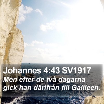 Johannes 4:43 SV1917 Bible Verse Image