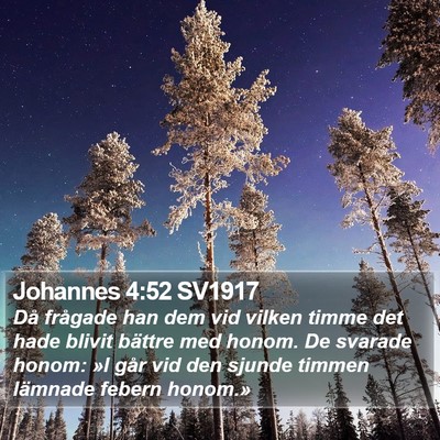 Johannes 4:52 SV1917 Bible Verse Image
