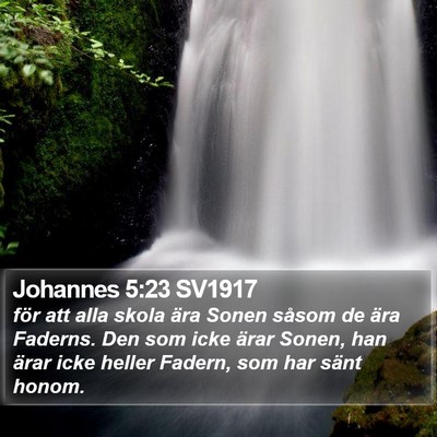 Johannes 5:23 SV1917 Bible Verse Image