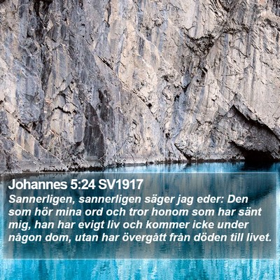 Johannes 5:24 SV1917 Bible Verse Image