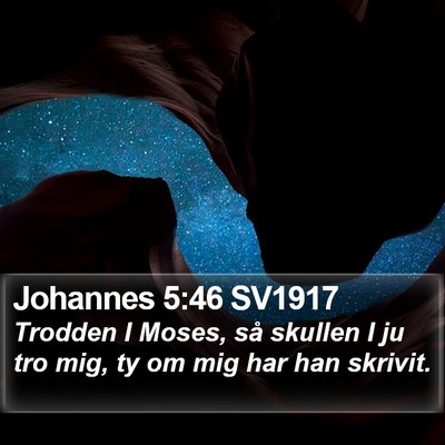 Johannes 5:46 SV1917 Bible Verse Image