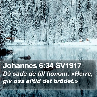 Johannes 6:34 SV1917 Bible Verse Image