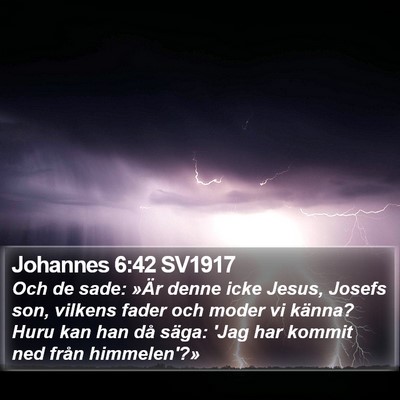Johannes 6:42 SV1917 Bible Verse Image