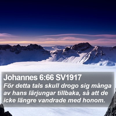 Johannes 6:66 SV1917 Bible Verse Image