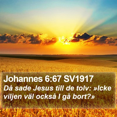 Johannes 6:67 SV1917 Bible Verse Image