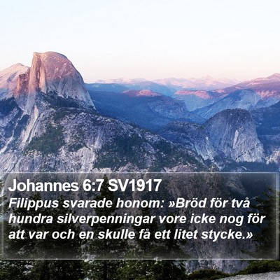 Johannes 6:7 SV1917 Bible Verse Image