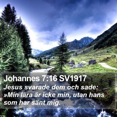 Johannes 7:16 SV1917 Bible Verse Image