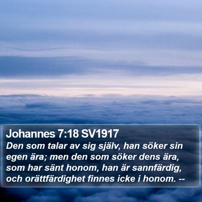 Johannes 7:18 SV1917 Bible Verse Image