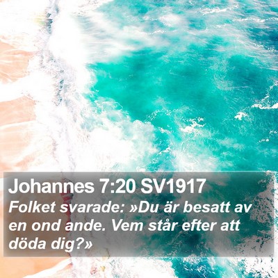 Johannes 7:20 SV1917 Bible Verse Image
