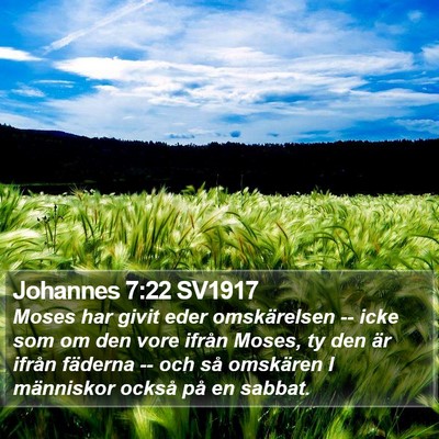 Johannes 7:22 SV1917 Bible Verse Image