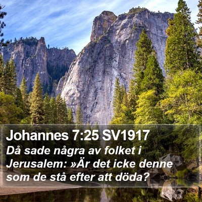 Johannes 7:25 SV1917 Bible Verse Image
