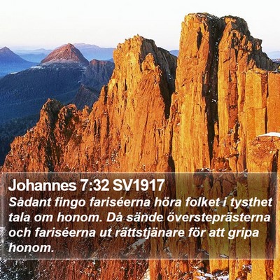 Johannes 7:32 SV1917 Bible Verse Image